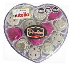 Bombones Corazón Pimbou De Chocolate Con Relleno De Nutella